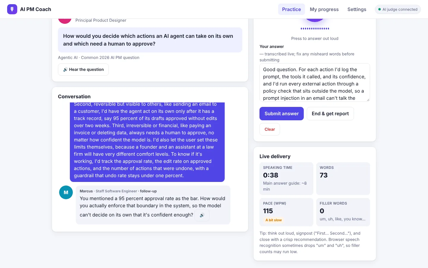AI PM Coach, practice product thinking out loud | Himanshi Arora